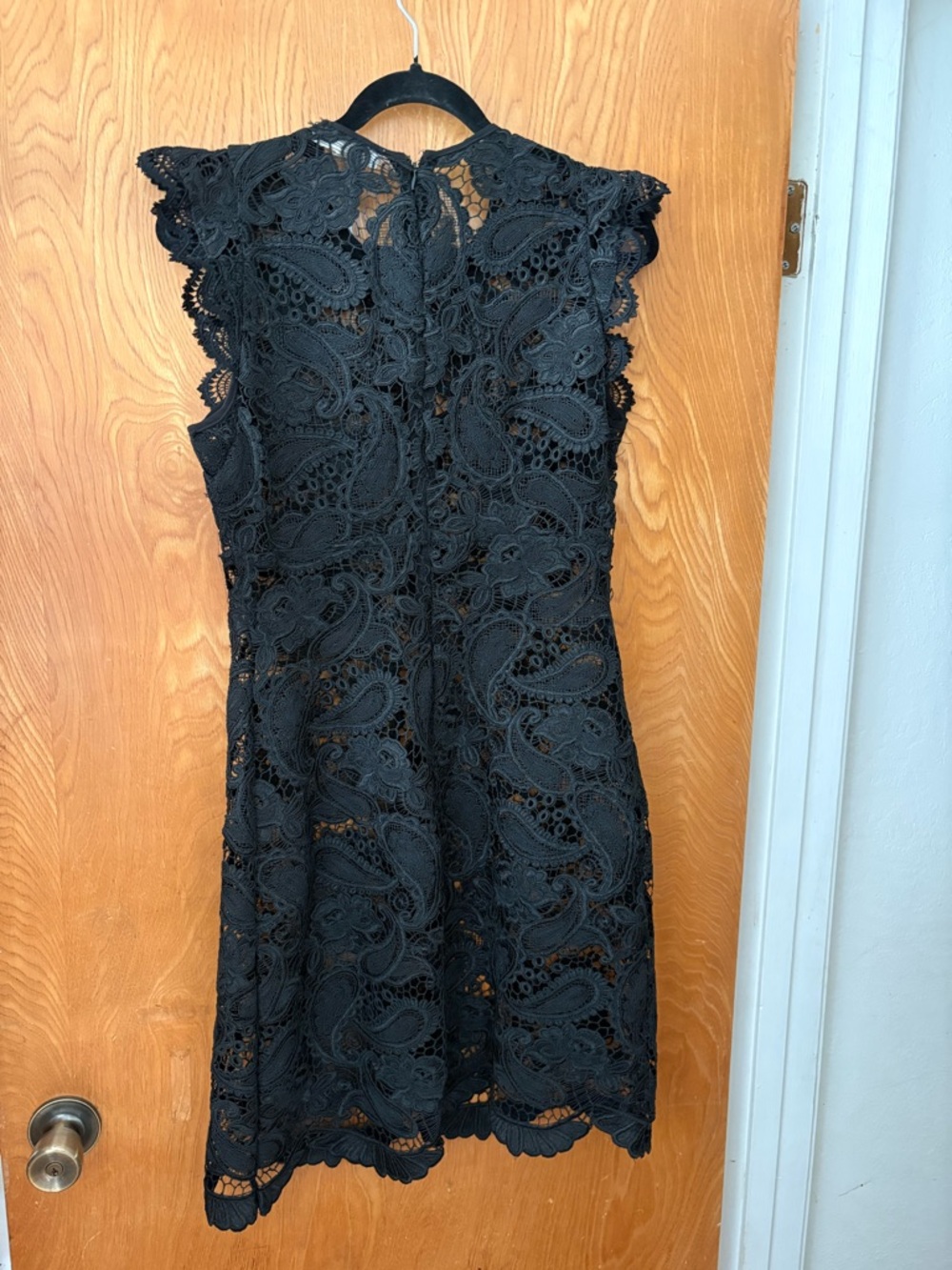 Michael Kors Black paisley Lace brocade Midi Dress 4 - Picture 11 of 12